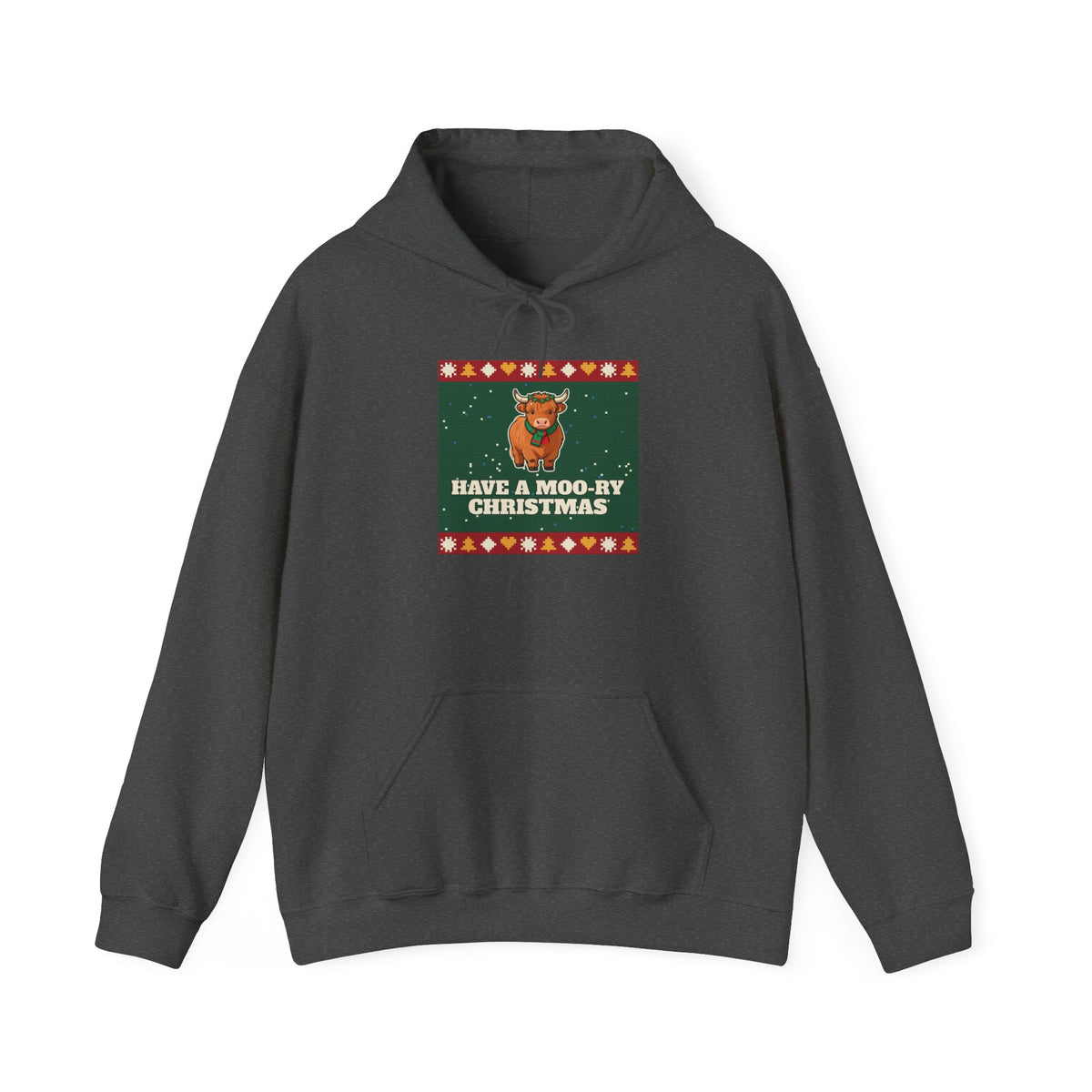 Moo-ry Christmas Ugly Sweater Hoodie