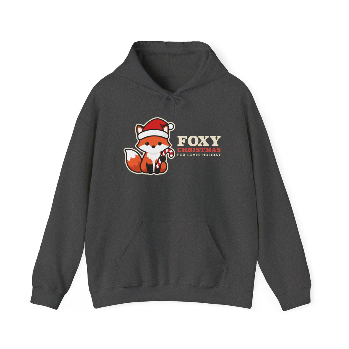 Fox Christmas Hoodie | Cute Fox Santa Hat Christmas Sweatshirt | Fox Lover Christmas Gift