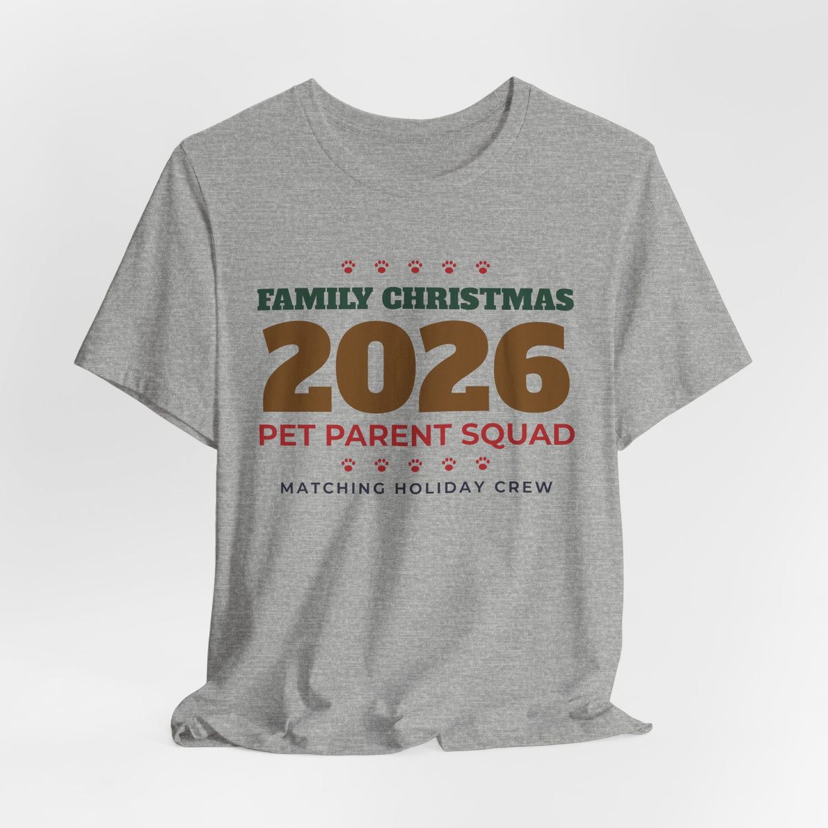 Family Christmas 2026 Pet Parent Squad Tee