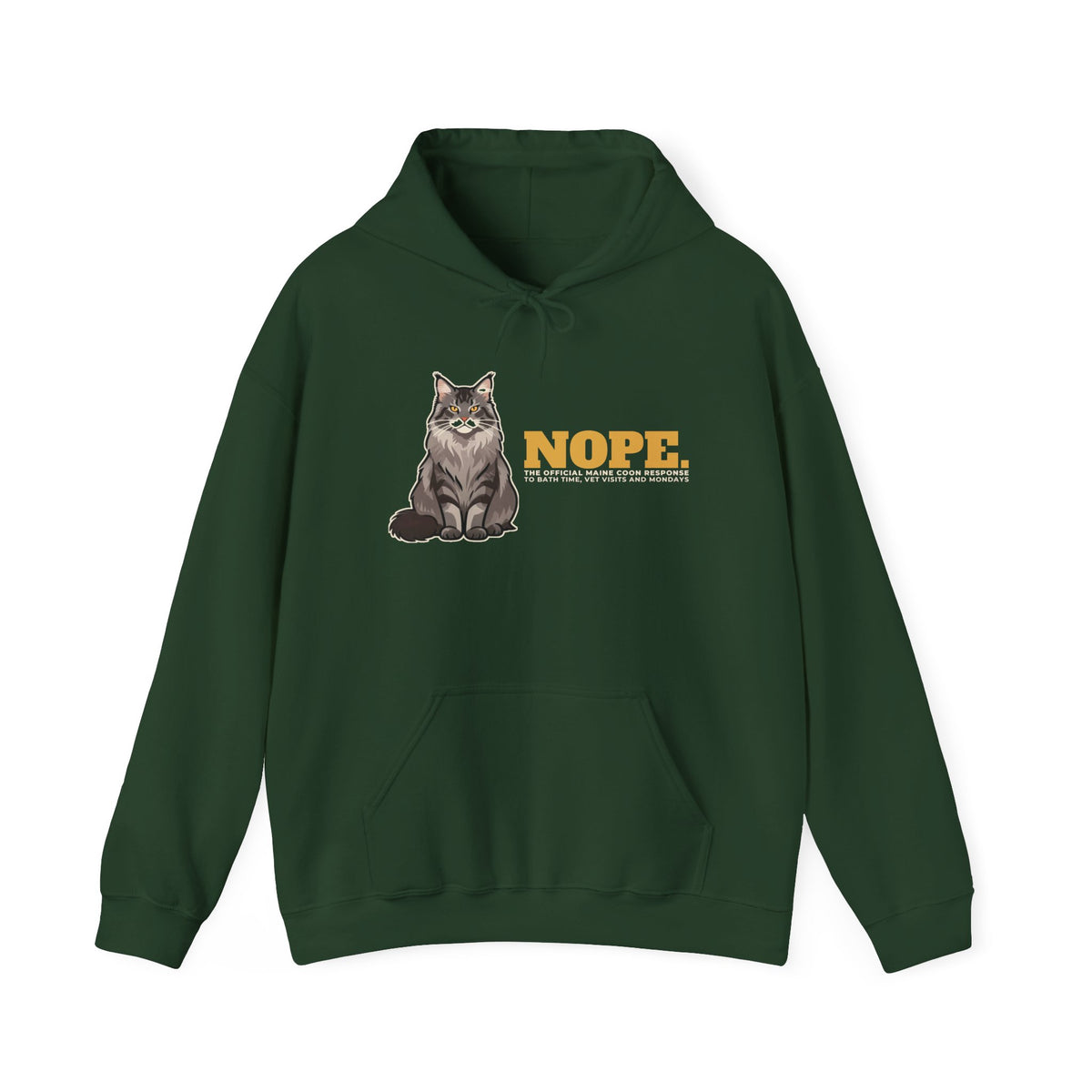 Nope. Funny Maine Coon Hoodie | Maine Coon Lover Gift