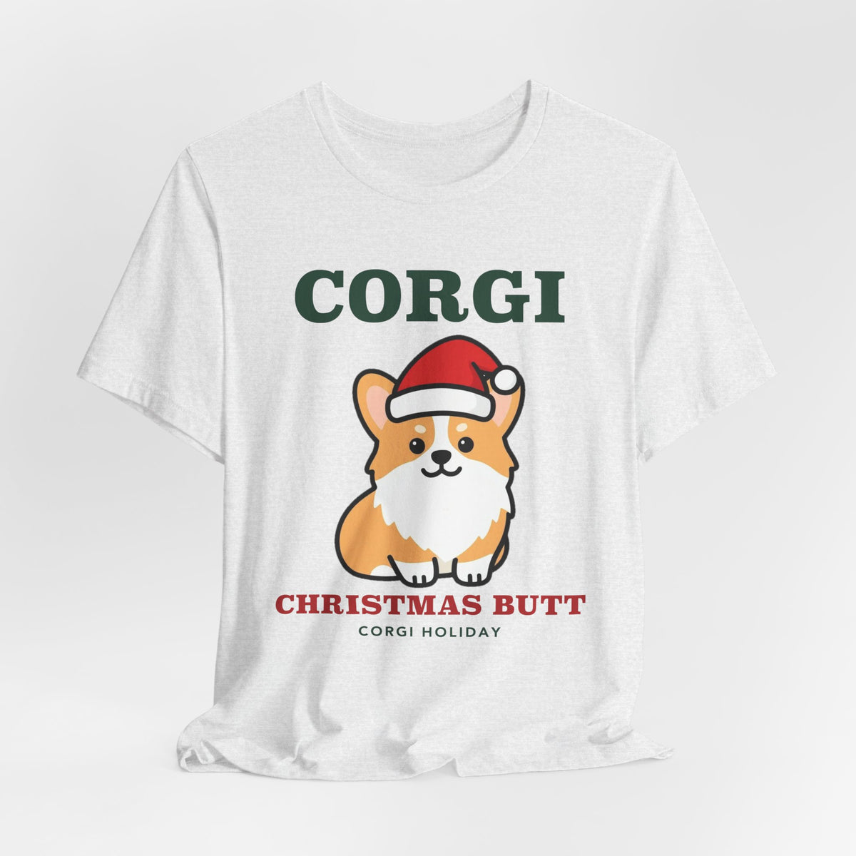 Corgi Christmas Shirt | Corgi Santa Hat Christmas Tee | Corgi Mom Dog Christmas Gift