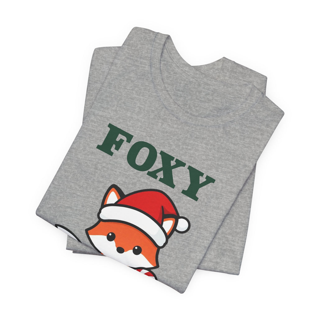 Fox Christmas Shirt | Cute Fox Santa Hat Christmas Tee | Fox Lover Christmas Gift