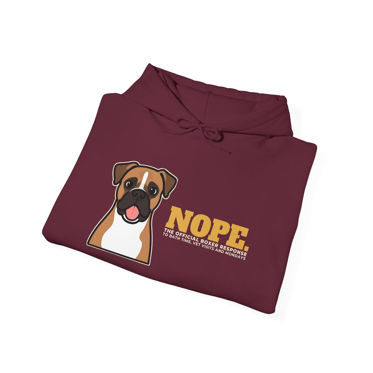 Nope. Funny Boxer Hoodie | Boxer Lover Gift