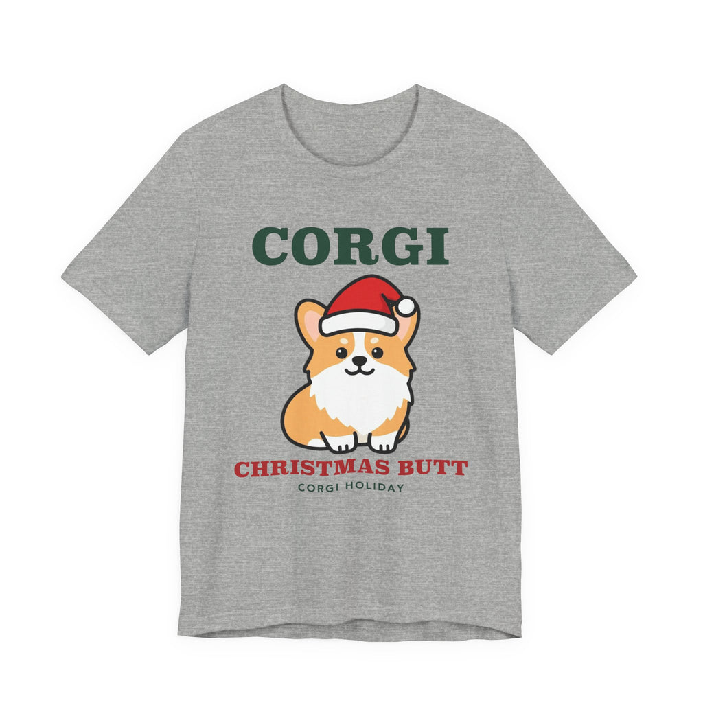 Corgi Christmas Shirt | Corgi Santa Hat Christmas Tee | Corgi Mom Dog Christmas Gift