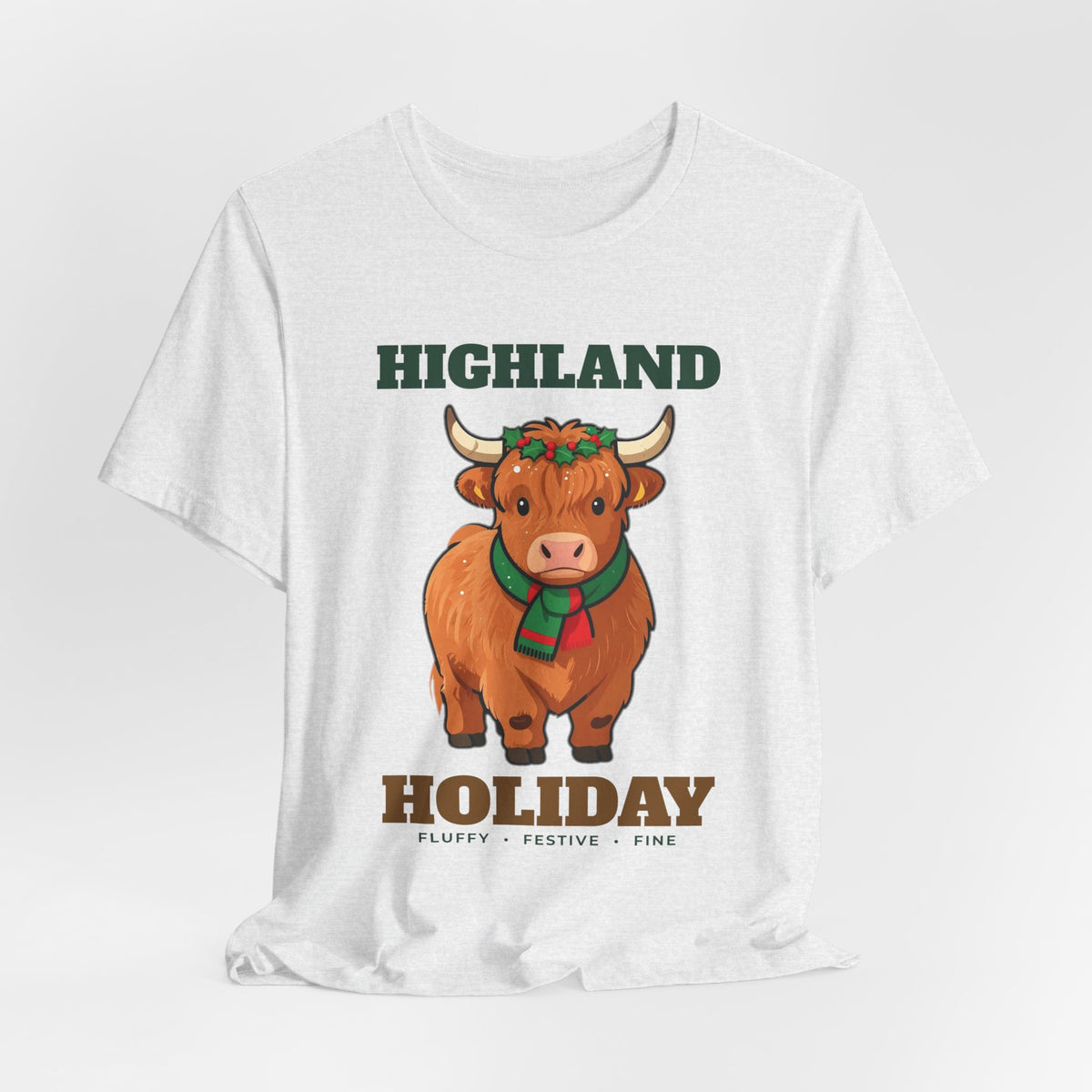 Highland Holiday Cow Christmas Tee