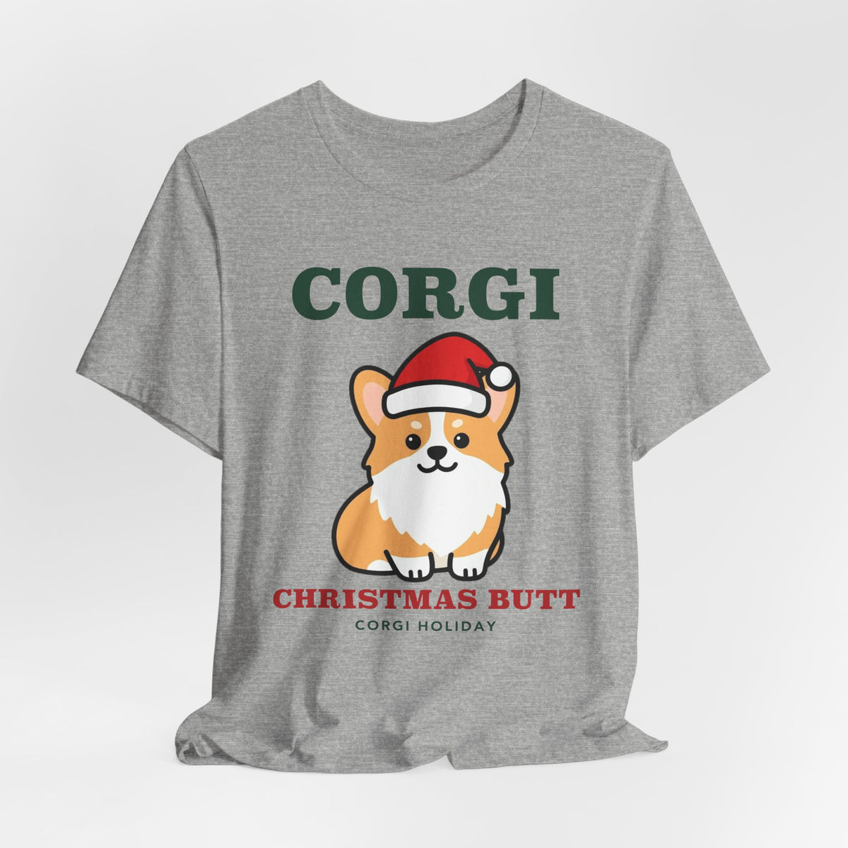 Corgi Christmas Shirt | Corgi Santa Hat Christmas Tee | Corgi Mom Dog Christmas Gift