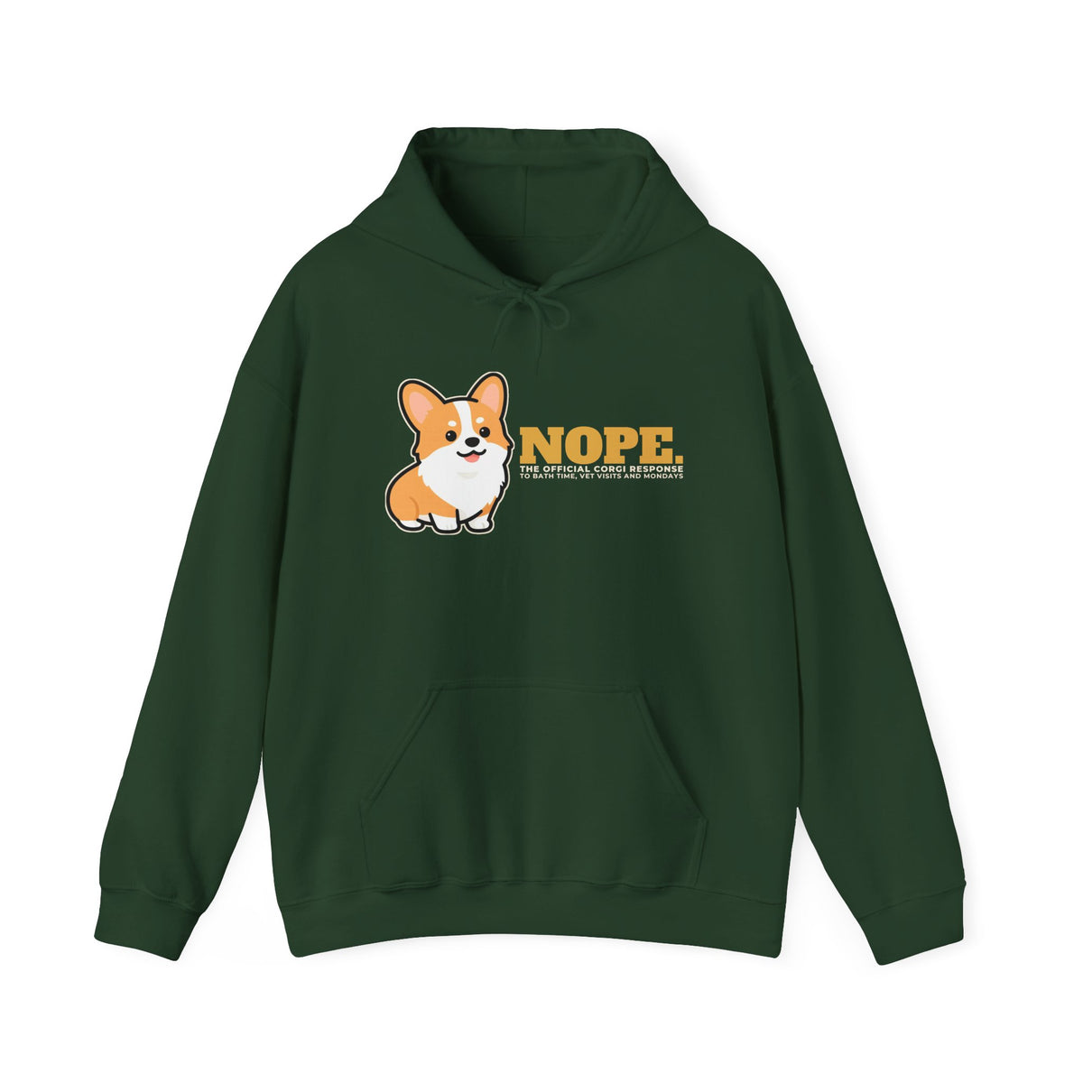 Nope. Funny Corgi Hoodie | Corgi Lover Gift