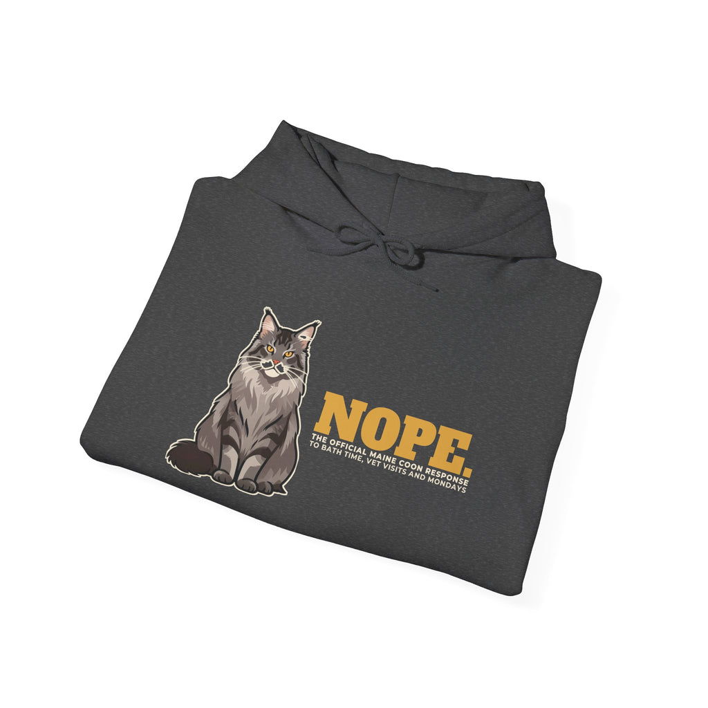 Nope. Funny Maine Coon Hoodie | Maine Coon Lover Gift