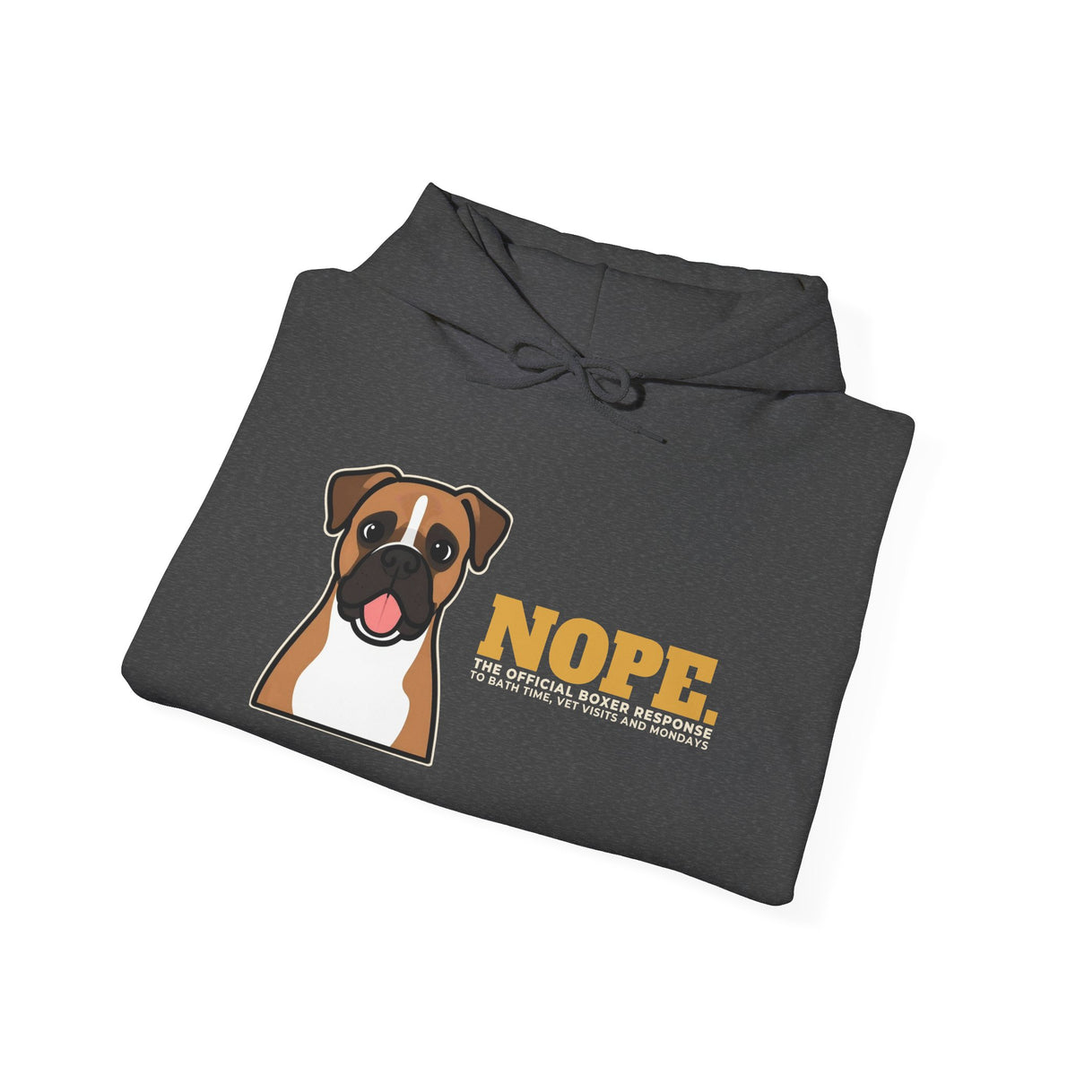 Nope. Funny Boxer Hoodie | Boxer Lover Gift