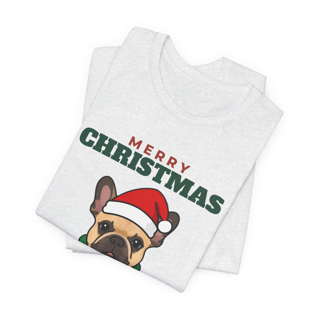 Christmas French Bulldog Tee | Merry Christmas French Bulldog Gift