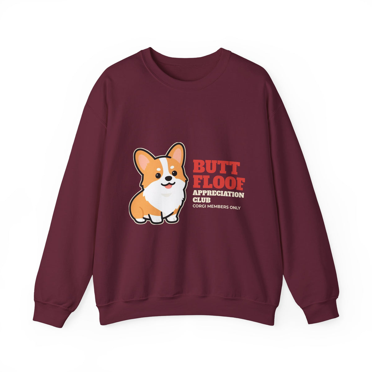 Corgi Butt Floof Appreciation Club Crewneck Sweatshirt | Corgi Gift