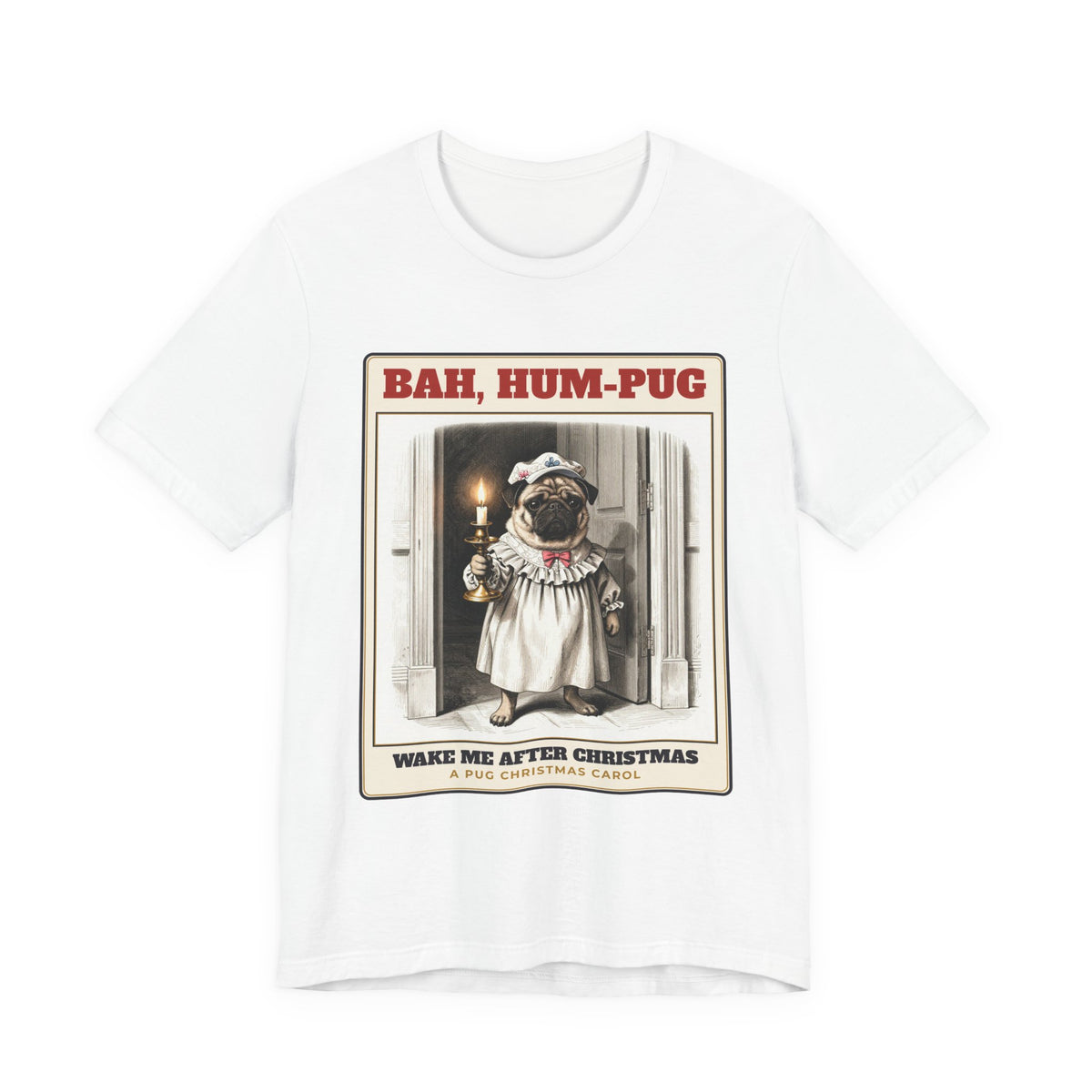 Bah, Hum-Pug Christmas Tee | Pug Gift