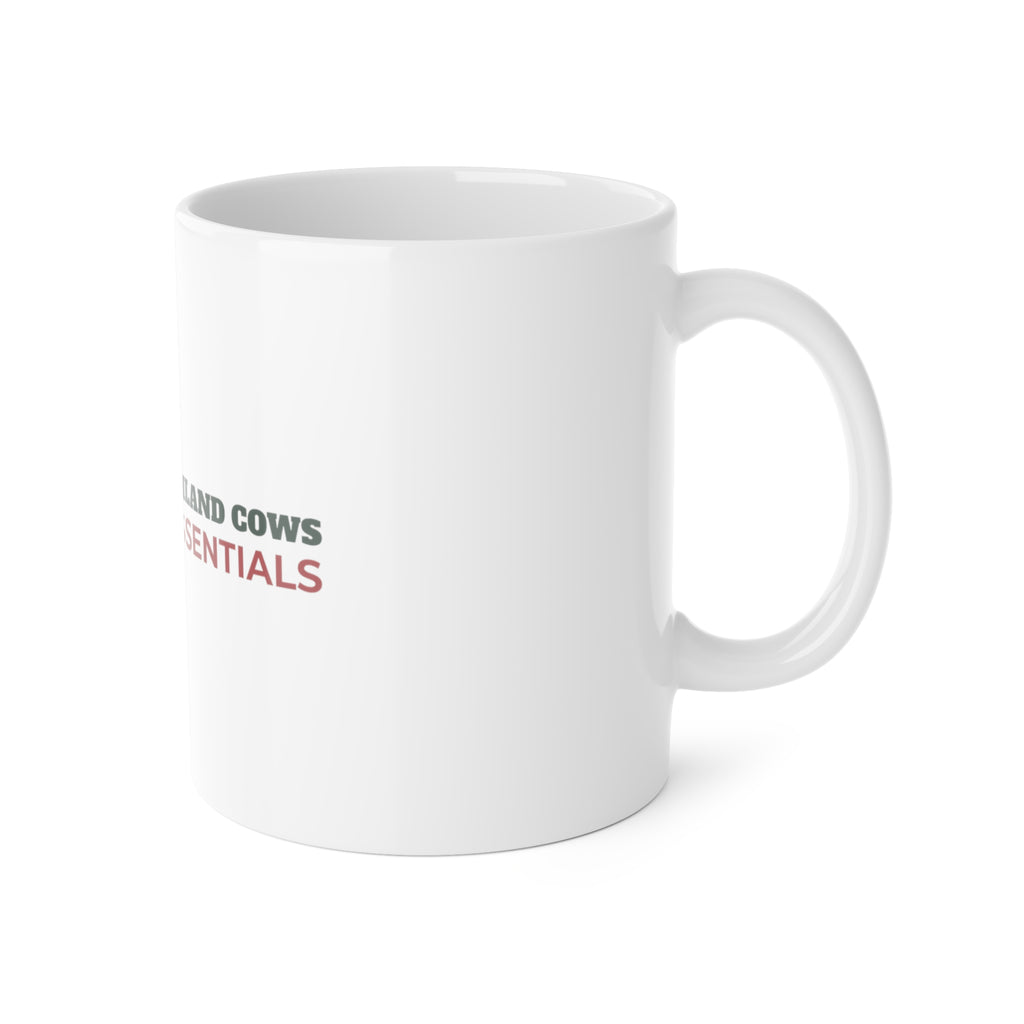 Hot Cocoa and Highland Cows Christmas Mug