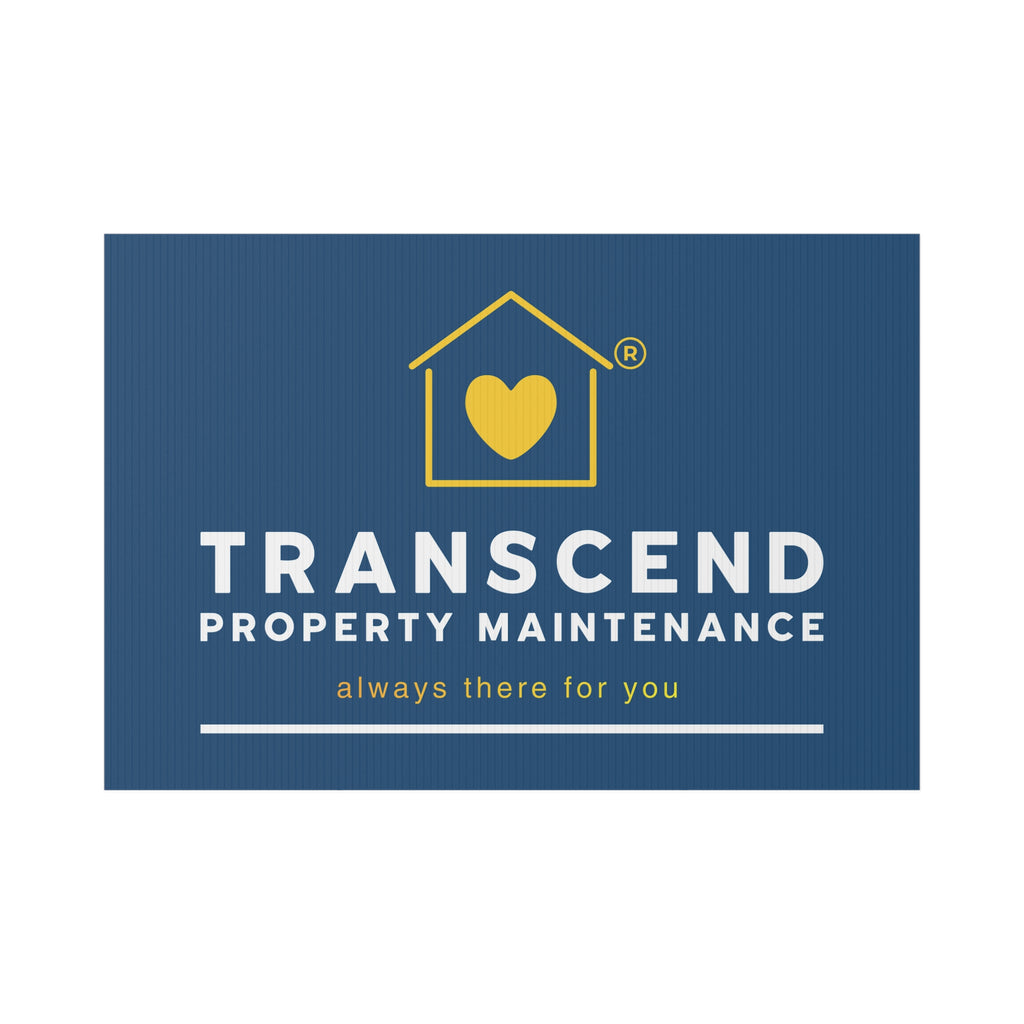 Transcend Property Maintenance Lawn Sign