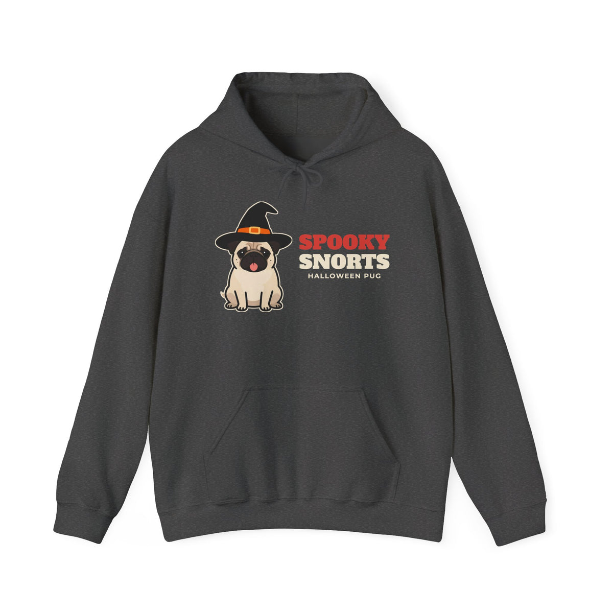 Spooky Snorts Halloween Pug Hoodie - pug lover hoodie, colour option (photo 3)