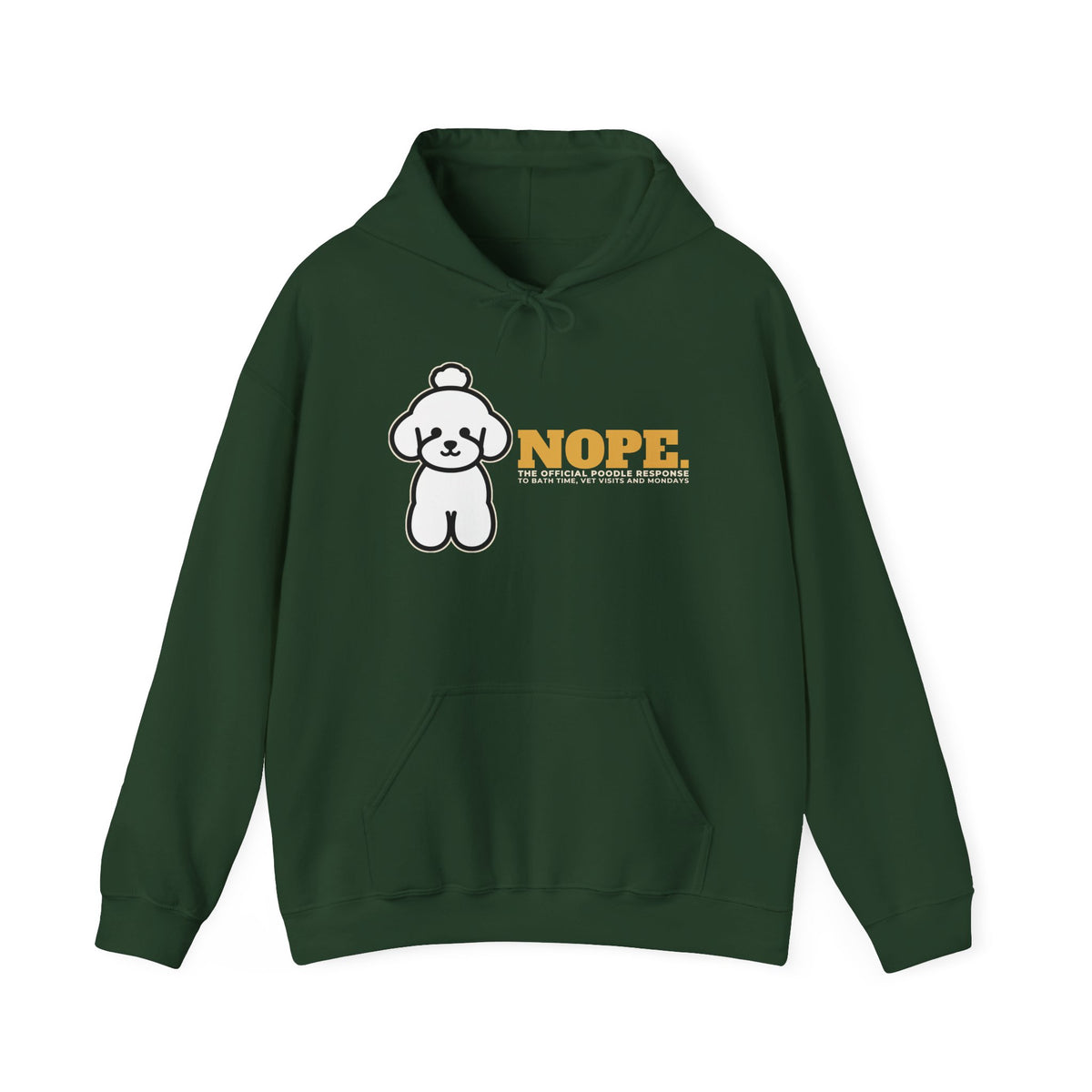Nope. Funny Poodle Hoodie | Poodle Lover Gift