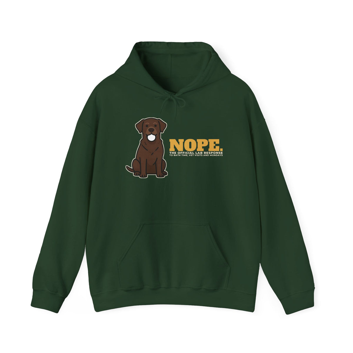 Nope. Funny Labrador Hoodie | Labrador Lover Gift