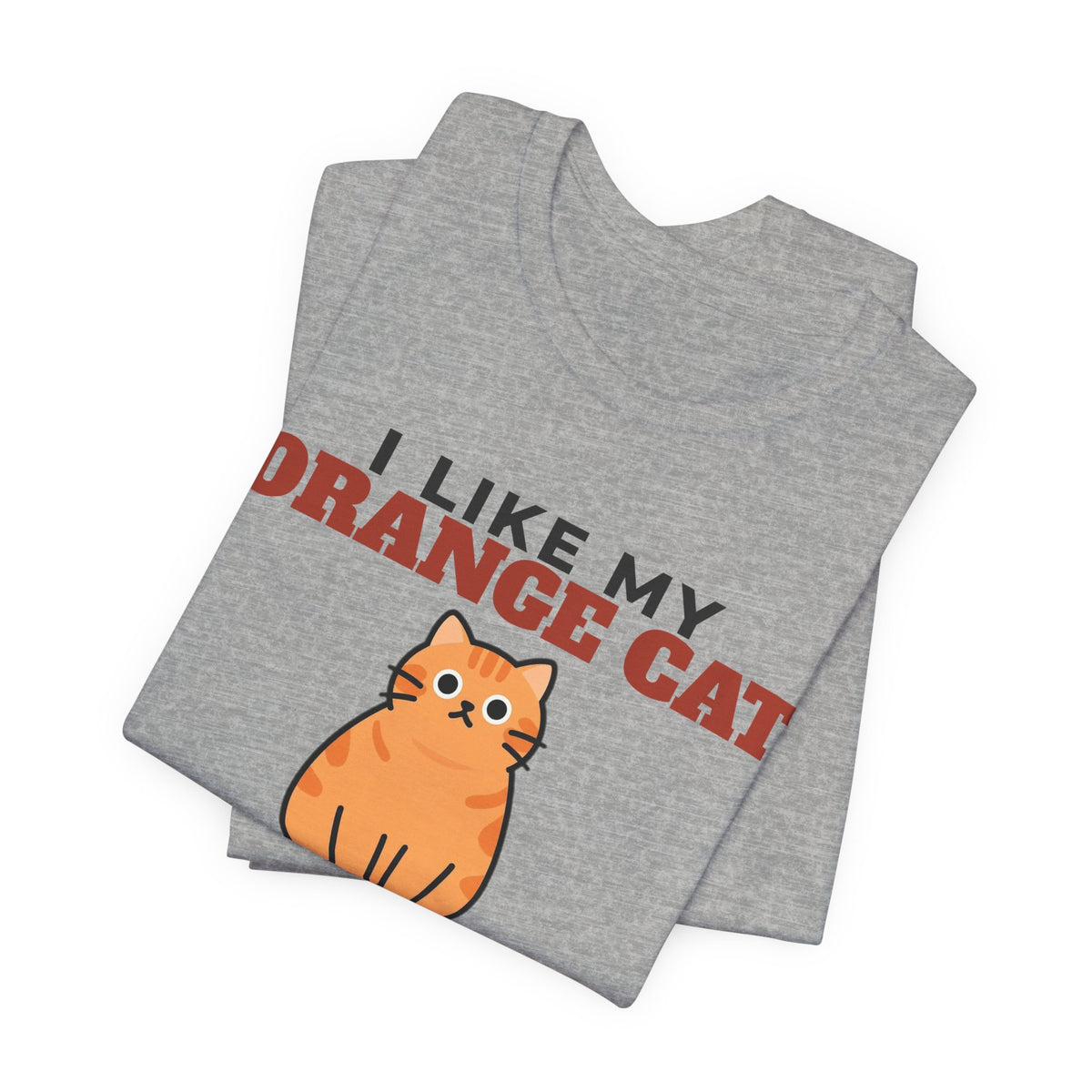 I Like My Orange Cat, Cold Beer and Maybe 3 People Tee | Funny Orange Cat Dad Gift