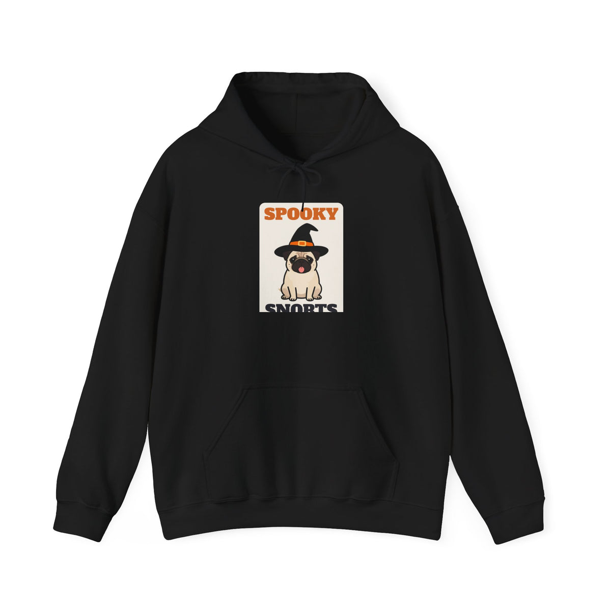 Spooky Snorts Halloween Pug Hoodie - funny pug gift hoodie by Pastime Goods