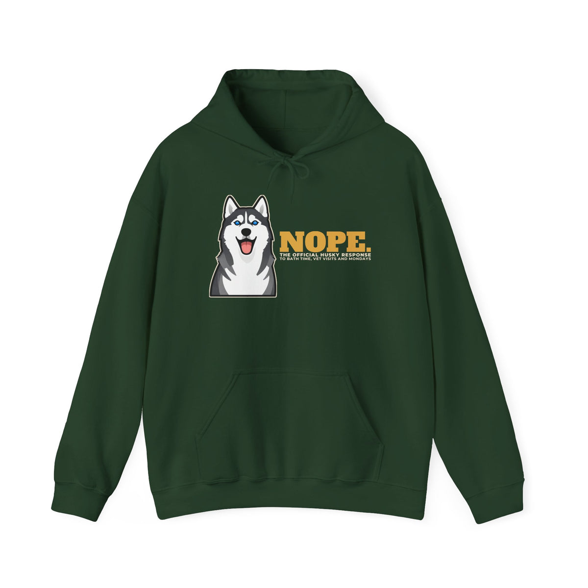Nope. Funny Husky Hoodie | Husky Lover Gift