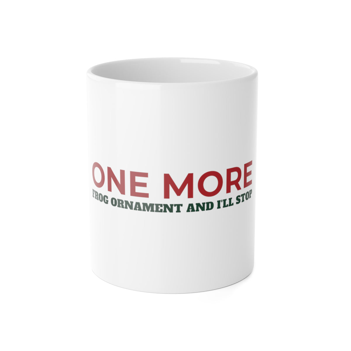 One More Frog Ornament Christmas Mug