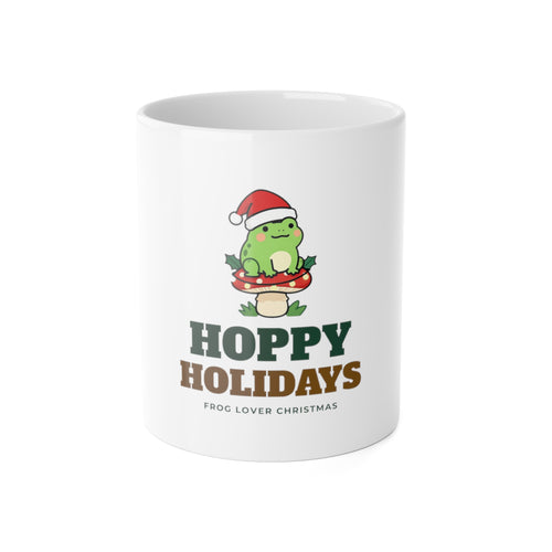 Hoppy Holidays Frog Christmas Mug