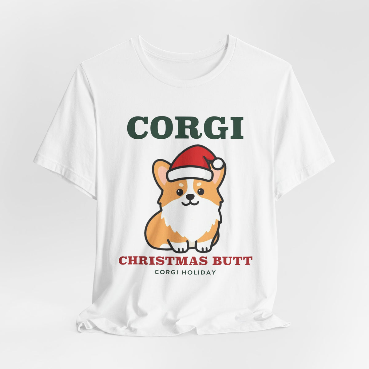 Corgi Christmas Shirt | Corgi Santa Hat Christmas Tee | Corgi Mom Dog Christmas Gift