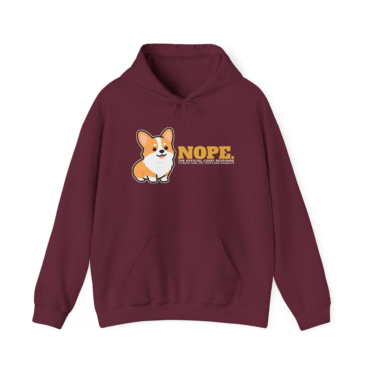Nope. Funny Corgi Hoodie | Corgi Lover Gift