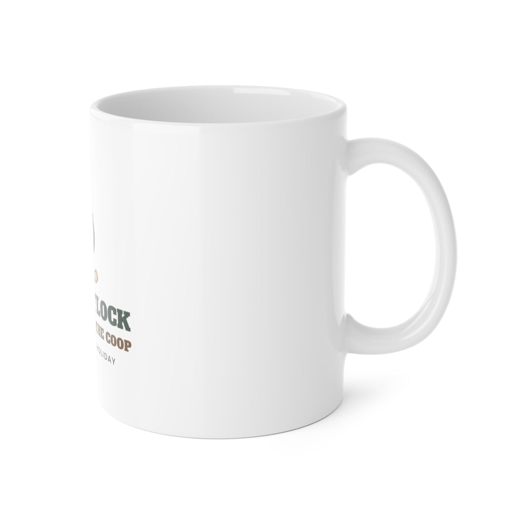 Festive Flock Chicken Christmas Mug