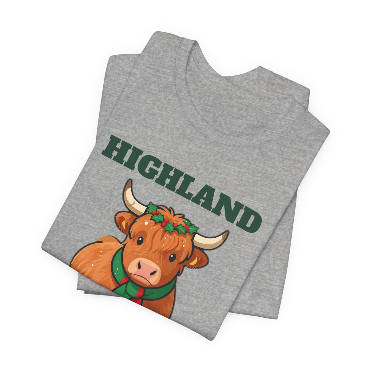 Highland Holiday Cow Christmas Tee