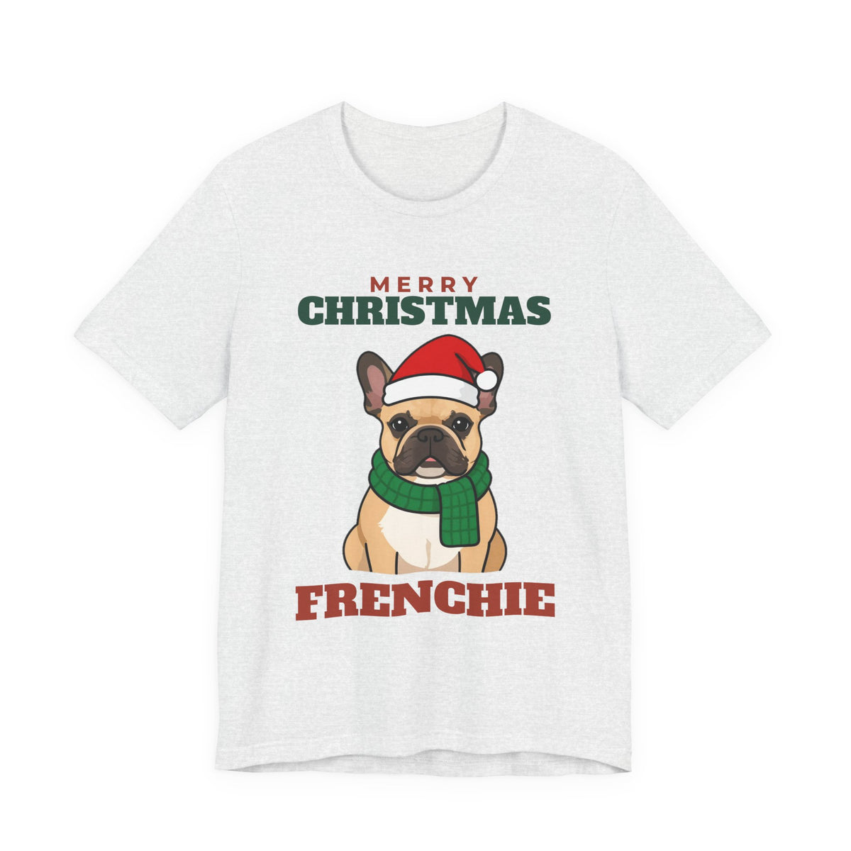 Christmas French Bulldog tee, Merry Christmas frenchie gift by Passtime Goods