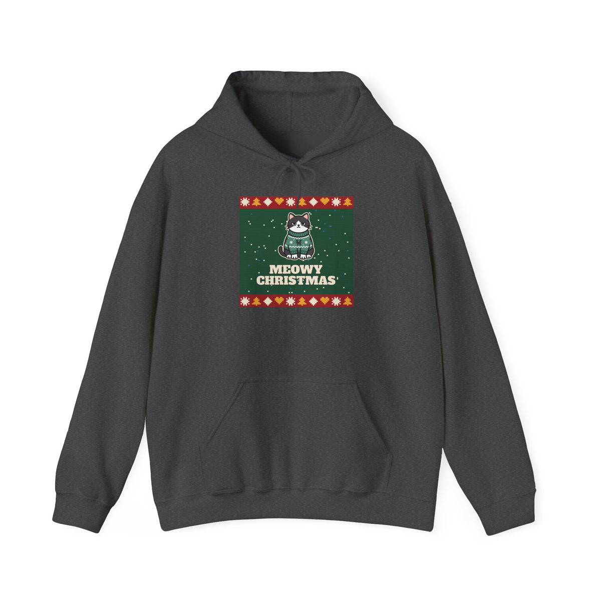 Meowy Christmas Ugly Sweater Hoodie