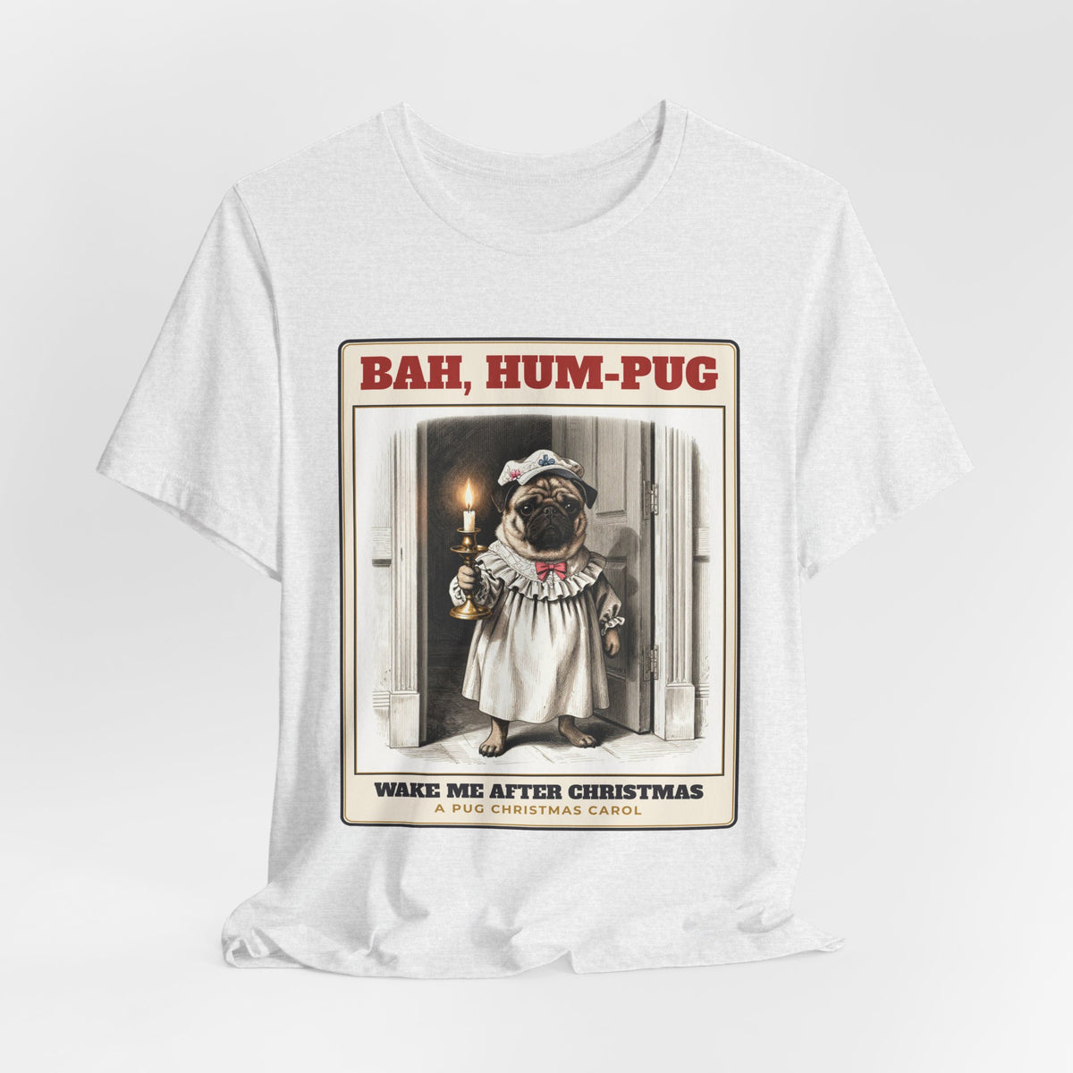 Bah, Hum-Pug Christmas Tee | Pug Gift