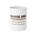 Highland Cow Mug - Bangs Are a Personality Coffee Cup | Highland Cow Gift