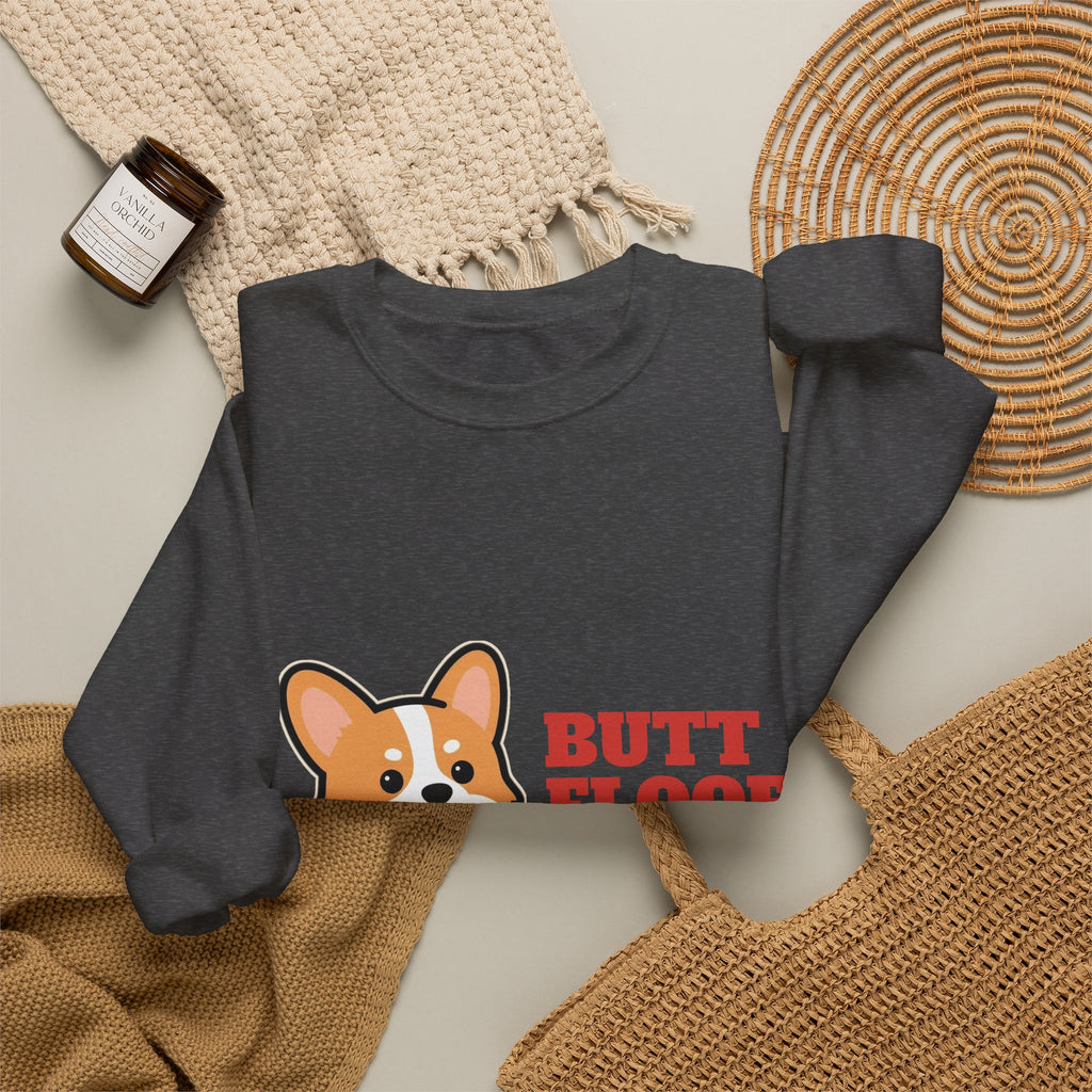Corgi Butt Floof Appreciation Club Crewneck Sweatshirt | Corgi Gift