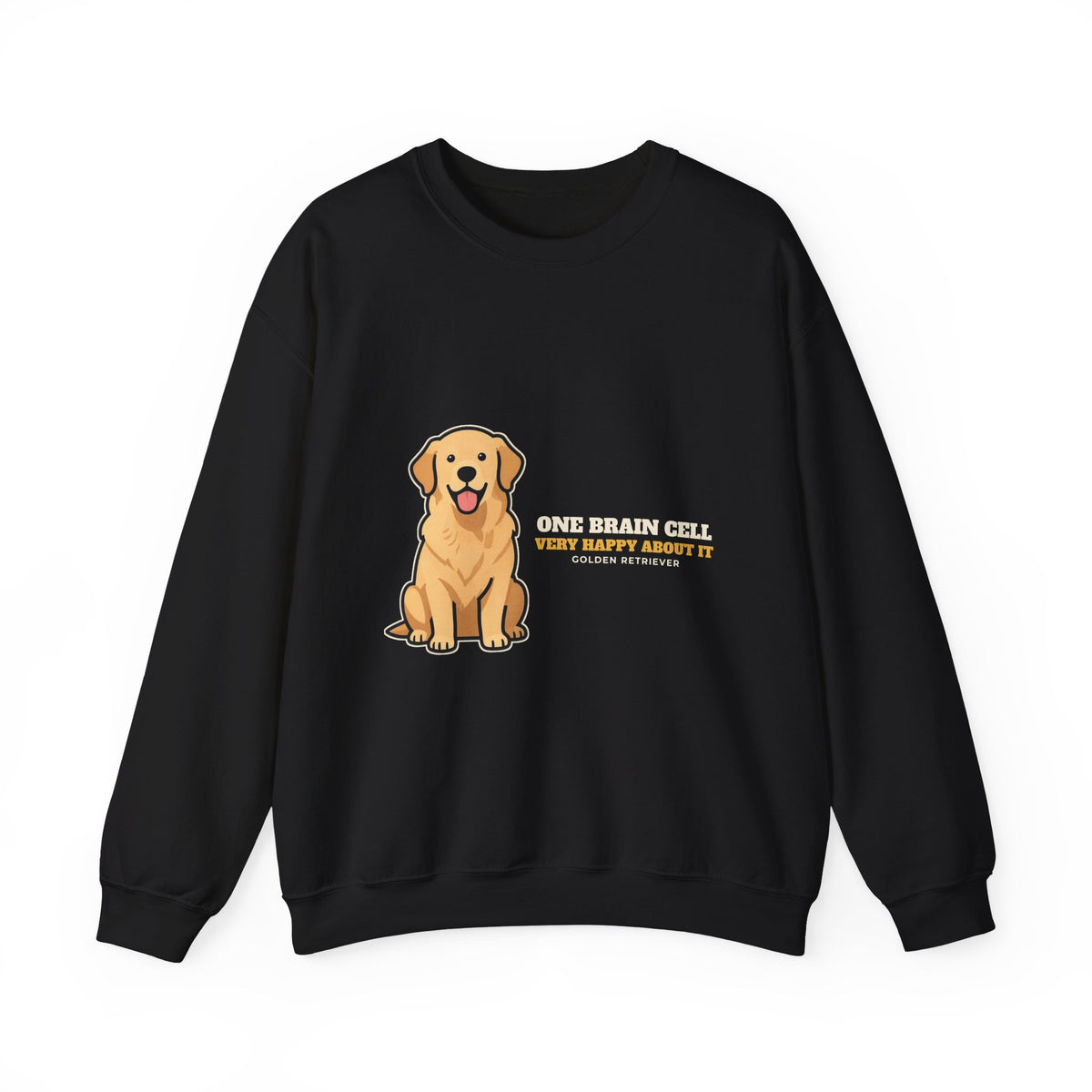 One Brain Cell golden retriever crewneck sweatshirt by Passtime Goods