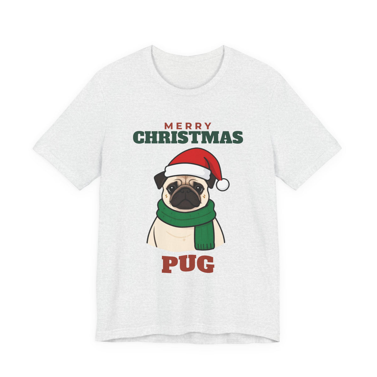 Christmas Pug tee, Merry Christmas pug gift by Passtime Goods