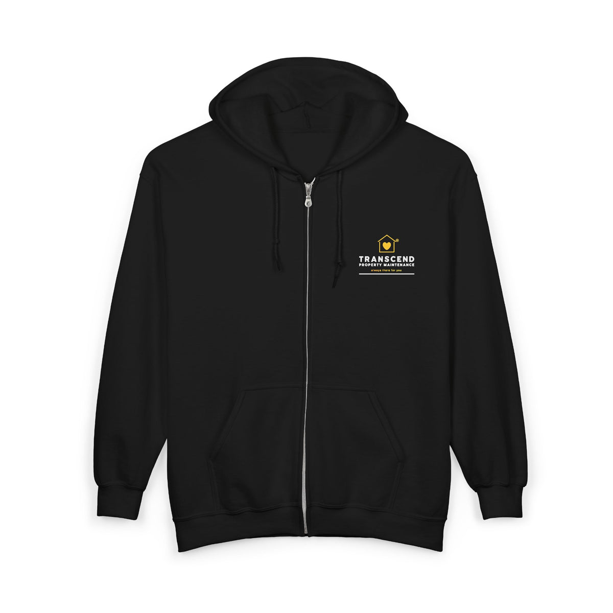 Transcend Property Maintenance Full-Zip Hoodie (Black)