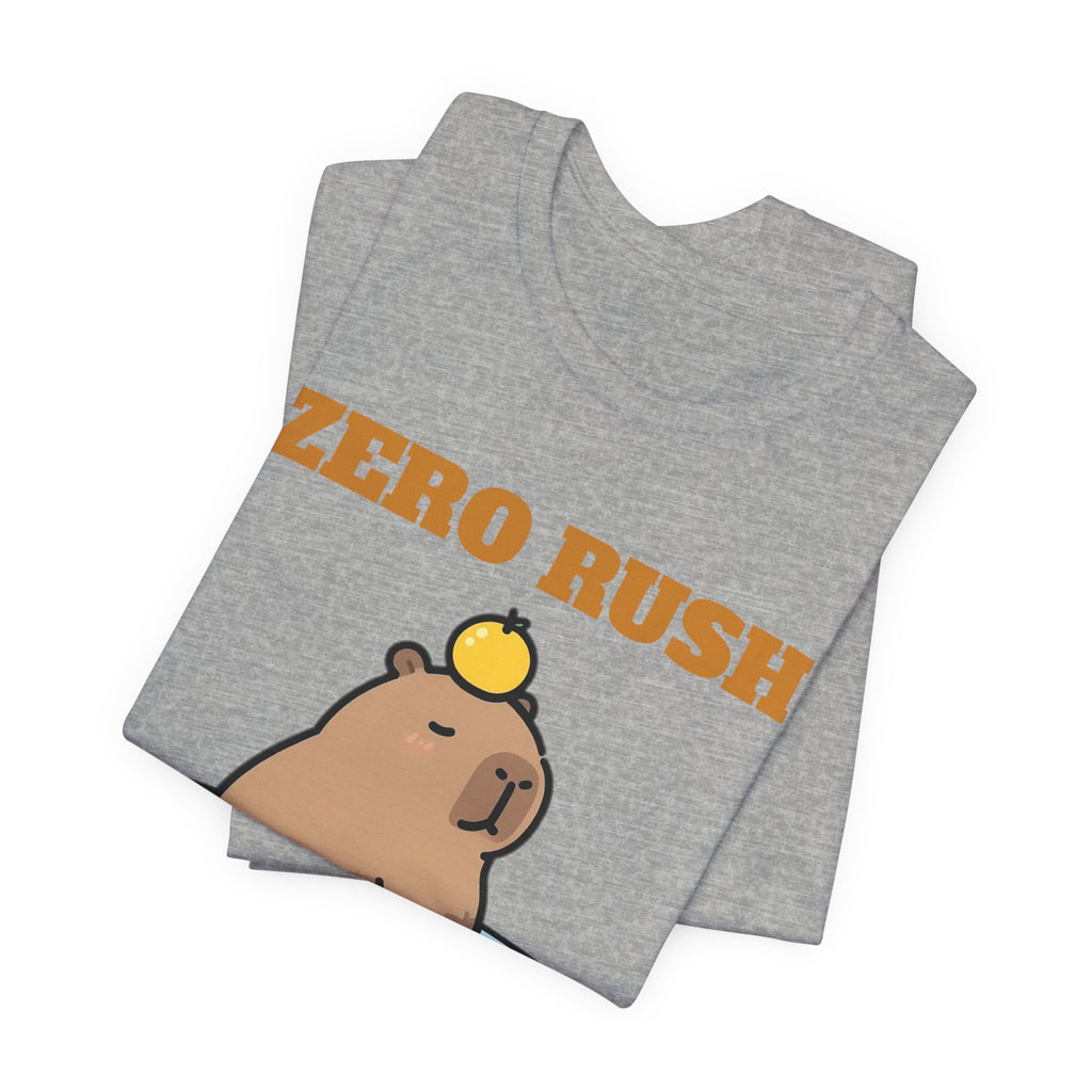 Capybara Shirt - Zero Rush Energy Tee | Capybara Lover Gift