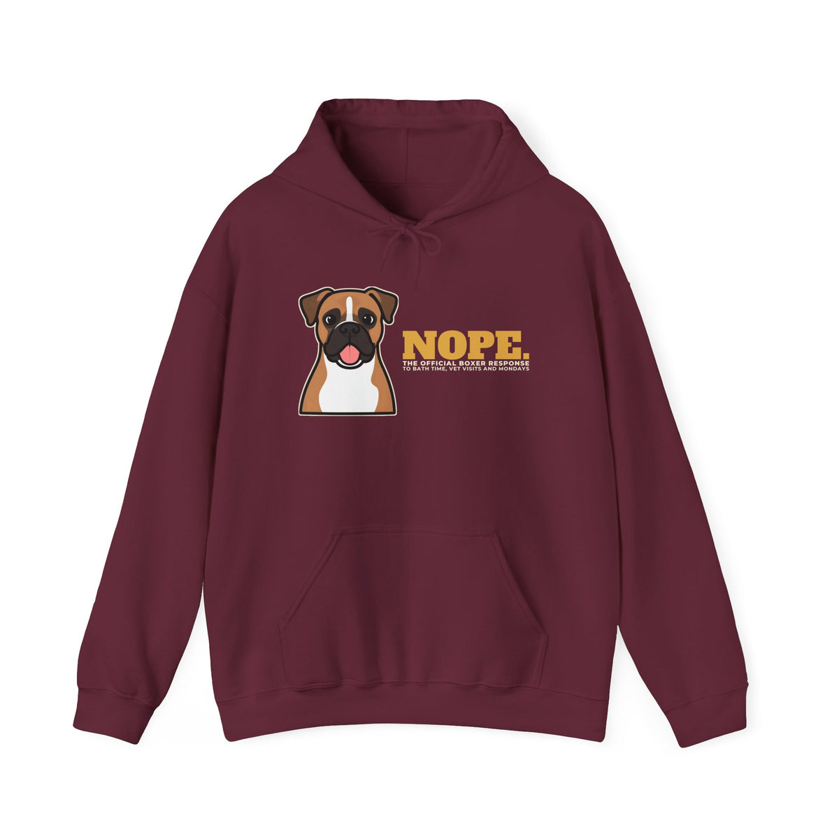 Nope. Funny Boxer Hoodie | Boxer Lover Gift