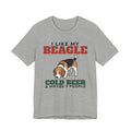 I Like My Beagle, Cold Beer and Maybe 3 People Tee | Funny Beagle Dad Gift