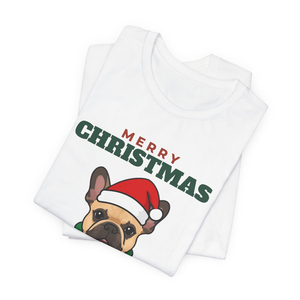 Christmas French Bulldog Tee | Merry Christmas French Bulldog Gift