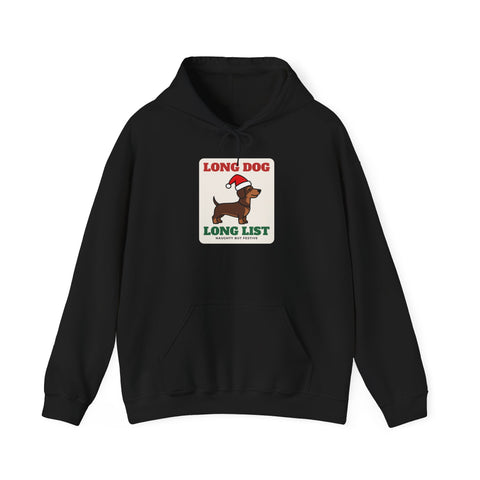 Long Dog, Long List Dachshund Christmas Hoodie | Dachshund Gift