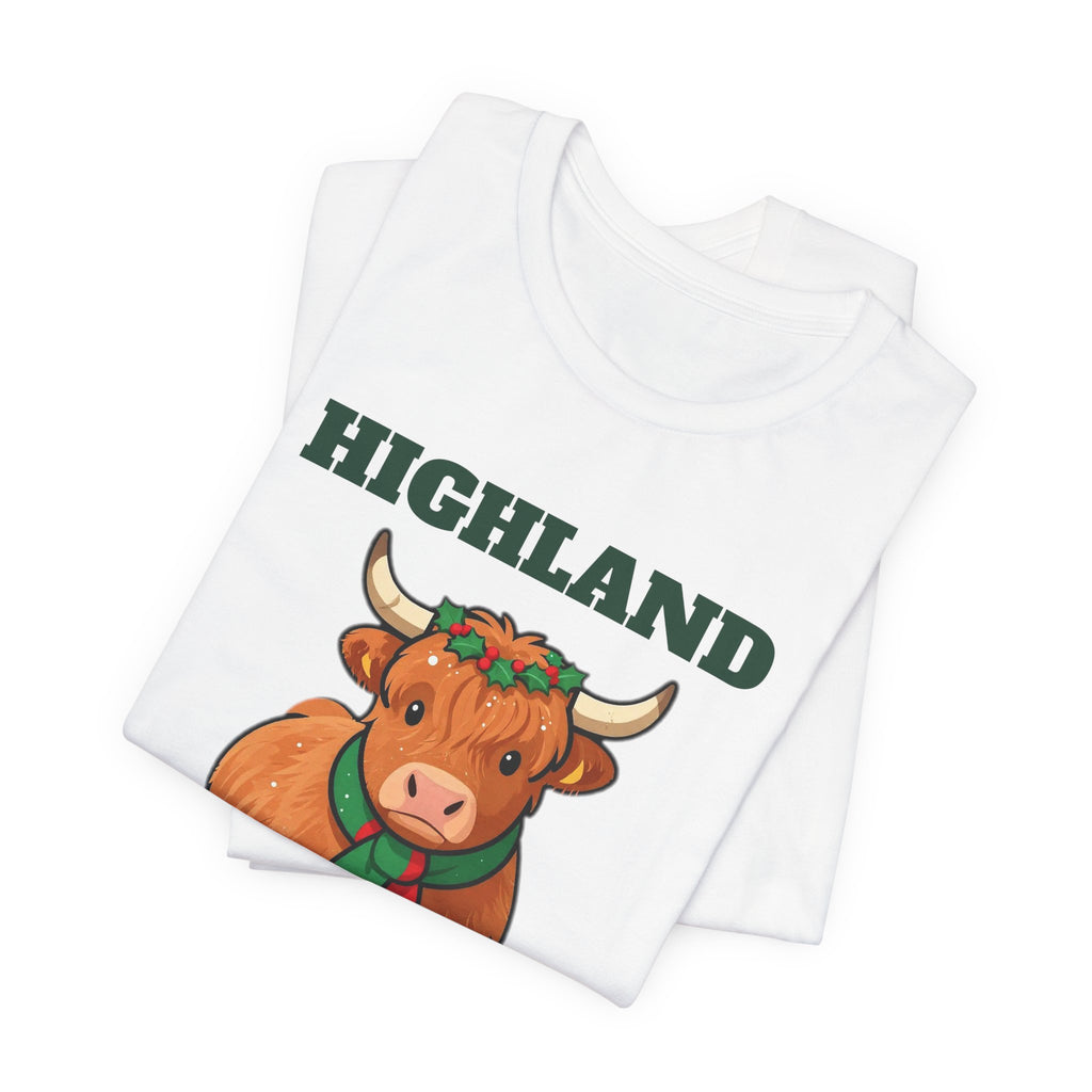 Highland Holiday Cow Christmas Tee