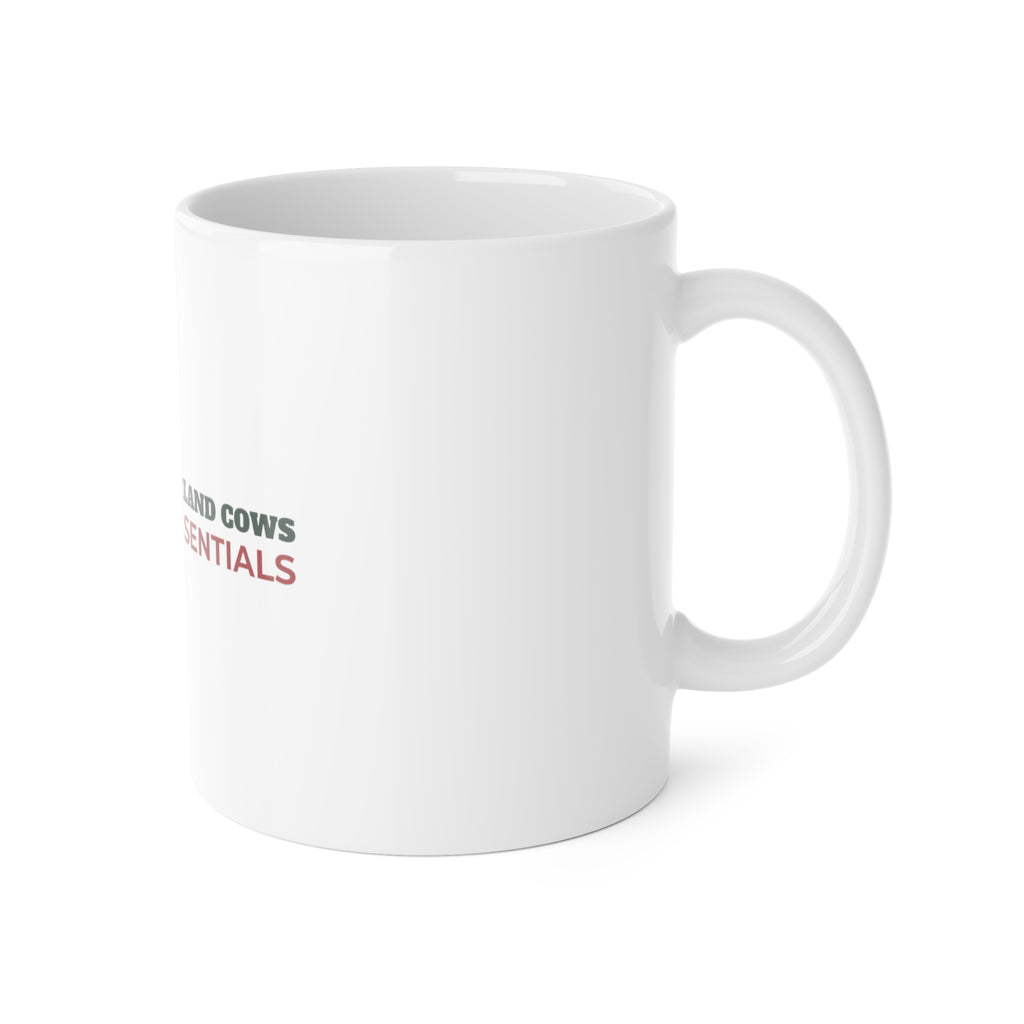 Hot Cocoa and Highland Cows Christmas Mug