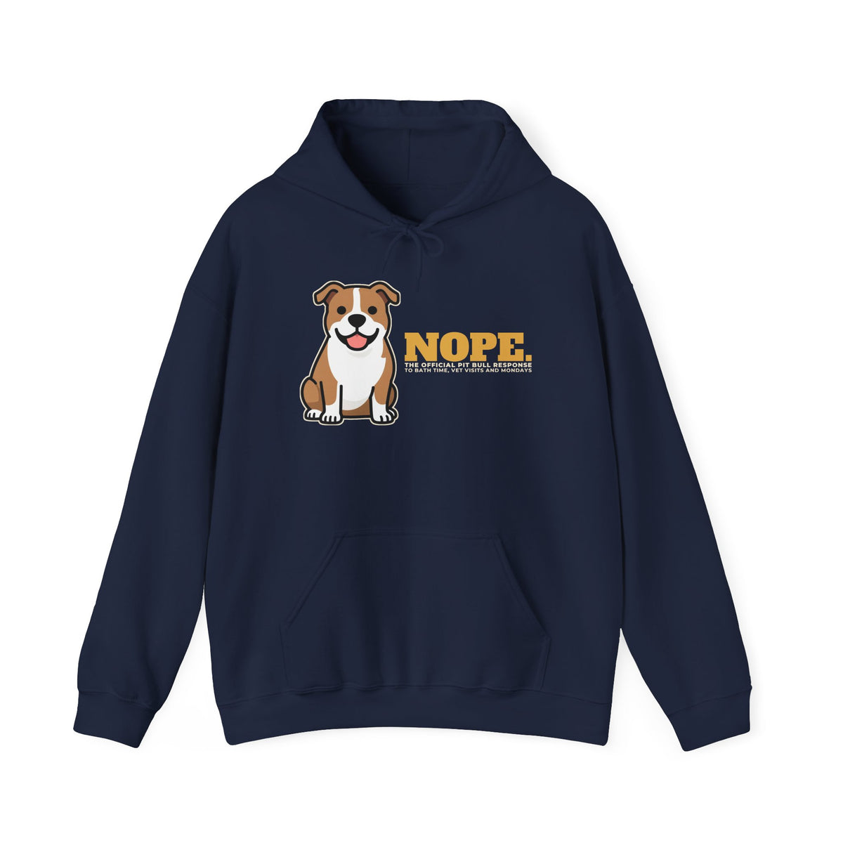 Nope. Funny Pit Bull Hoodie | Pit Bull Lover Gift