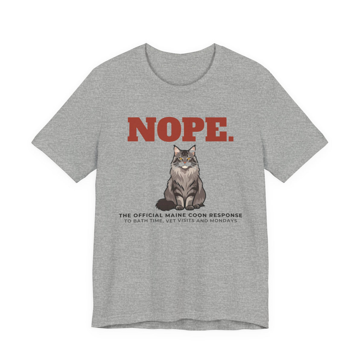 Nope. Funny Maine Coon Tee | Maine Coon Lover Gift