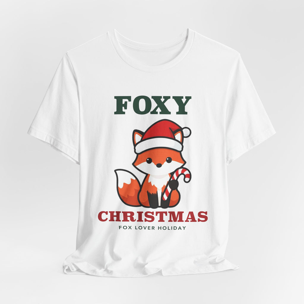 Fox Christmas Shirt | Cute Fox Santa Hat Christmas Tee | Fox Lover Christmas Gift