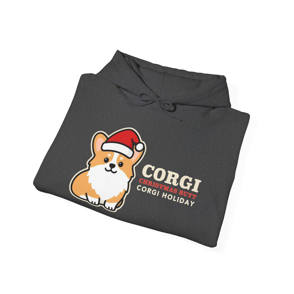 Corgi Christmas Hoodie | Corgi Santa Hat Christmas Sweatshirt | Corgi Mom Dog Christmas Gift