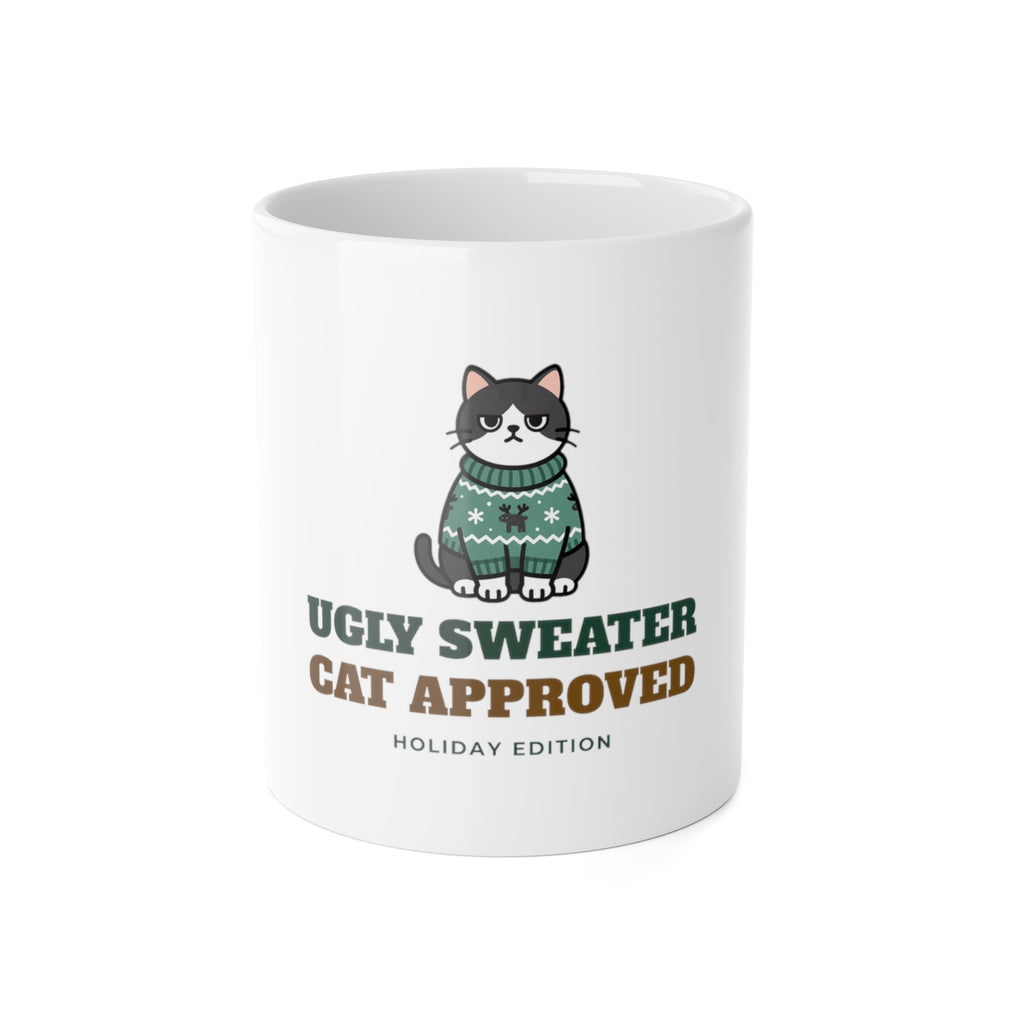 Cat Approved Ugly Christmas Sweater Mug